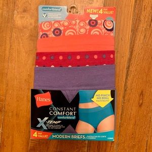 Hanes Constant Comfort Modern briefs 4 pack size 9